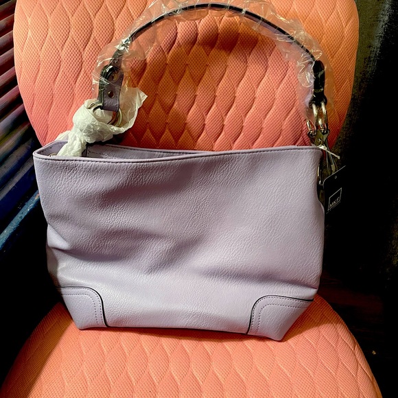 MKF NWT leather lilac hobo bag - Picture 1 of 4